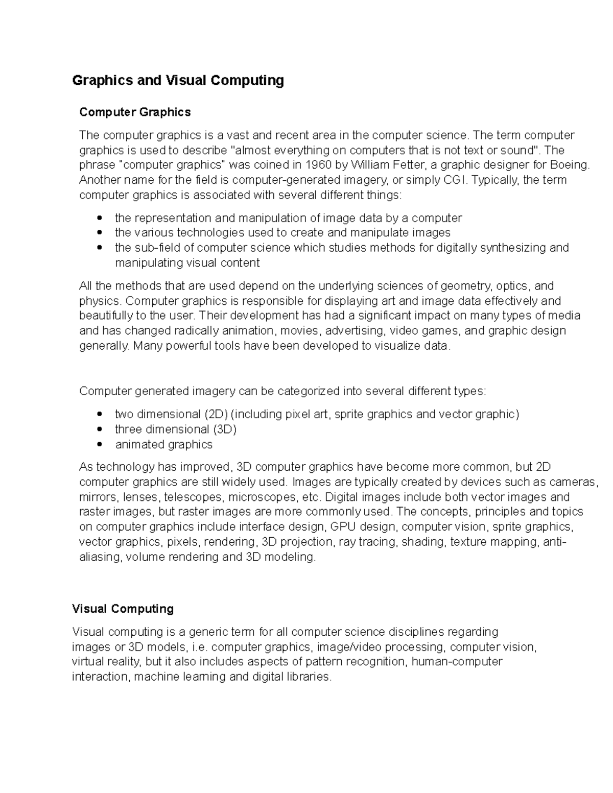 Assignment Elec1 - call me - Graphics and Visual Computing Computer ...