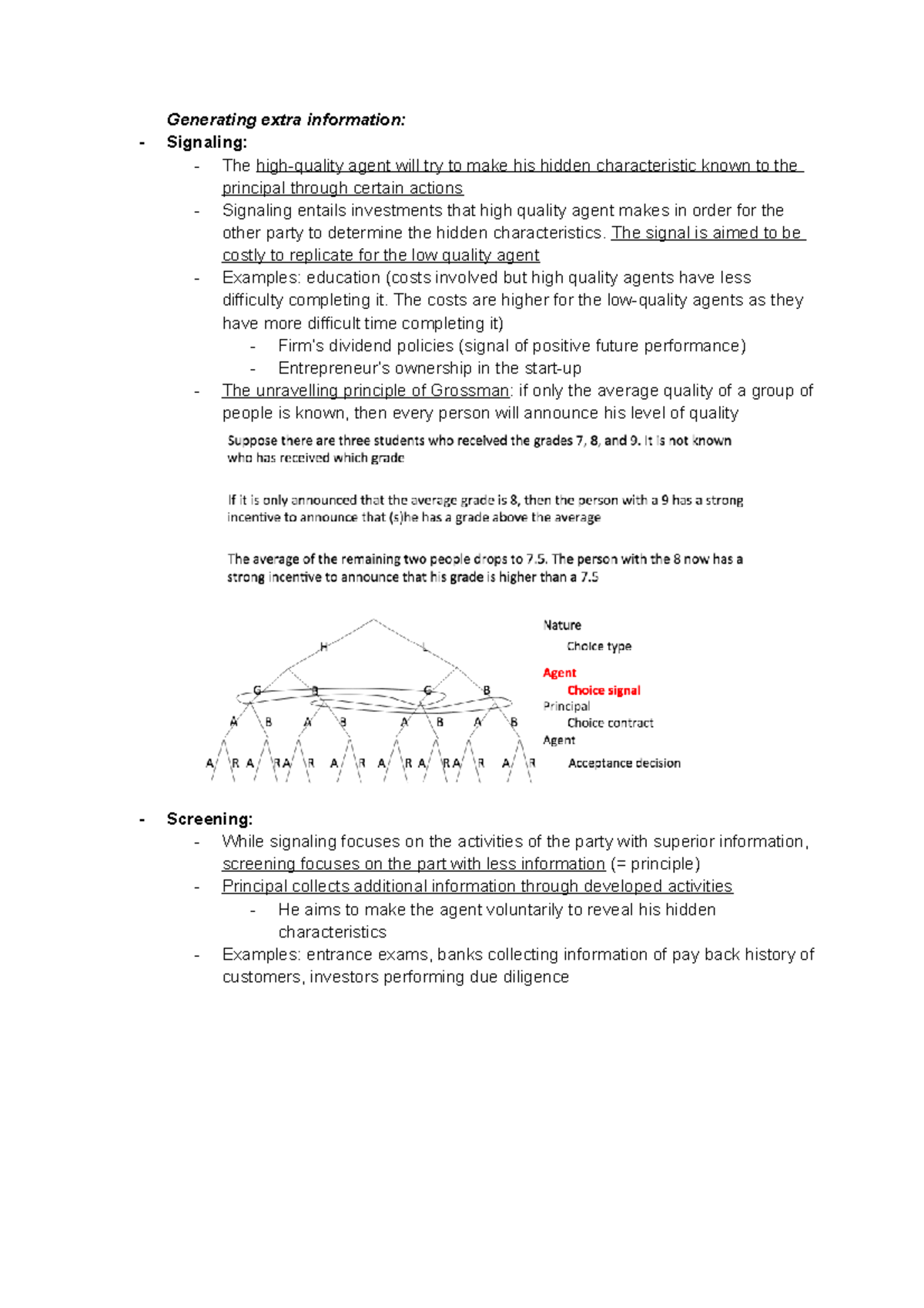 Generating extra information - Generating extra information: Signaling ...