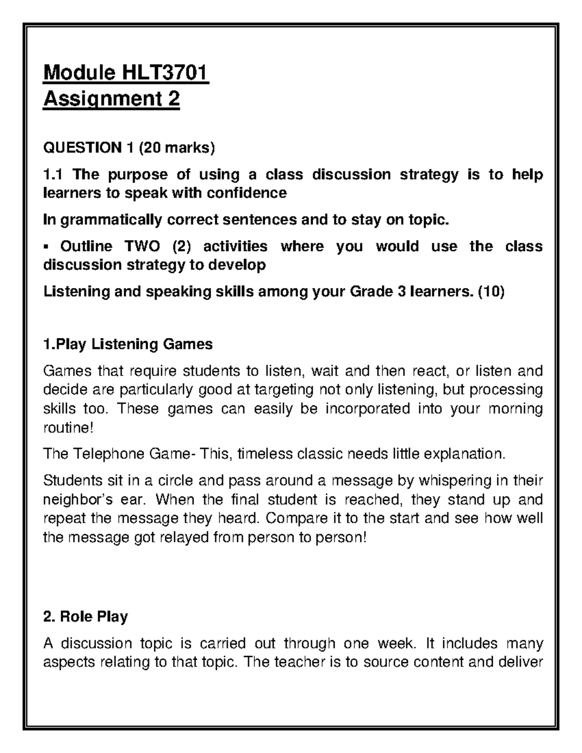 TPF 3704 103 2021 0 b - ASSIGNMENTS AND TUTORIALS CAN BE USED AS GUIDES FOR  FUTURE REFERENCES. - Studocu