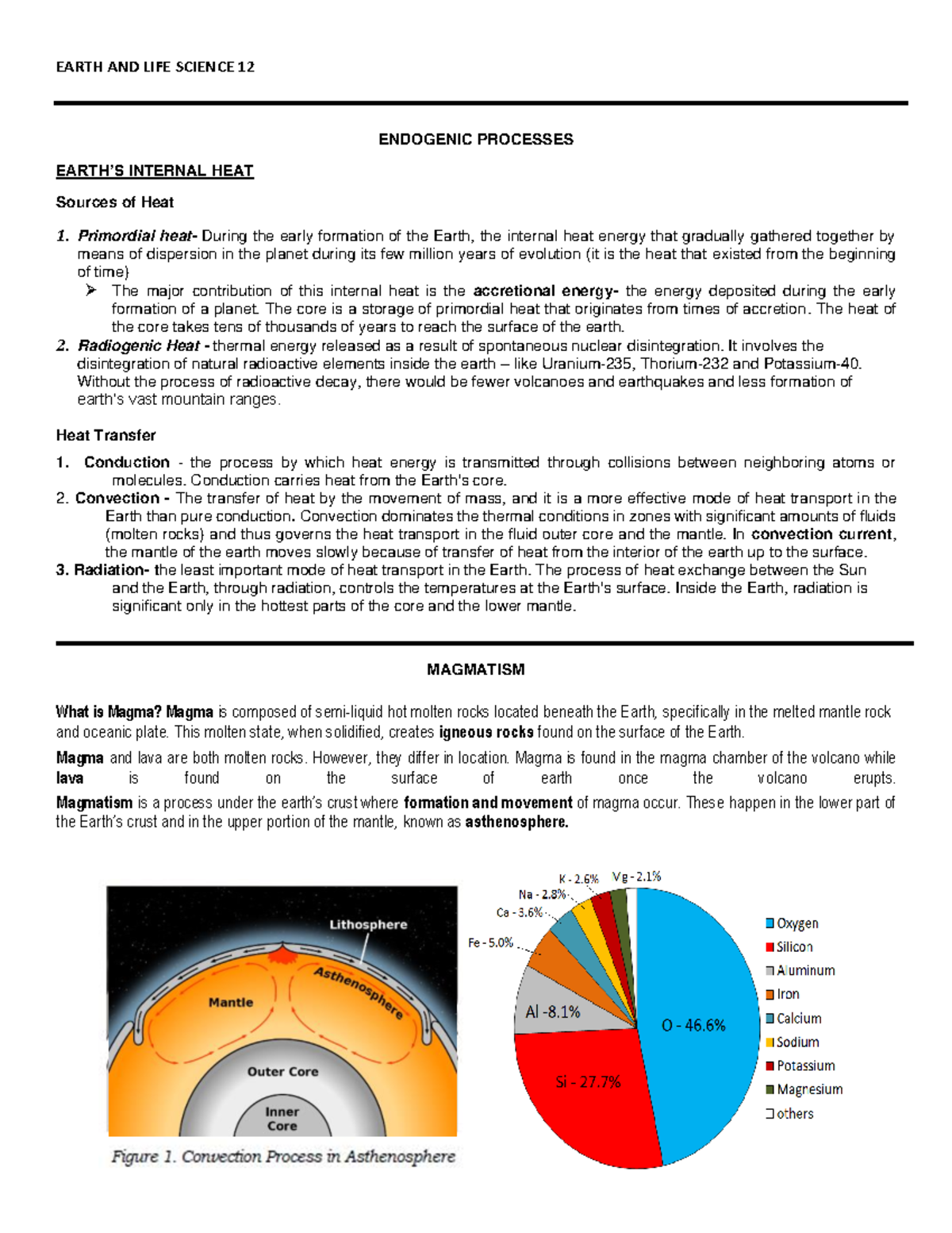 Endogenic- Processes - Notes for reviewing. - EARTH AND LIFE SCIENCE 12 ...
