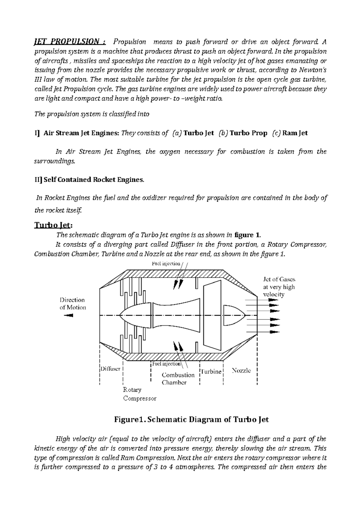 JET Propulsion - JET PROPULSION : Propulsion Means To Push Forward Or ...