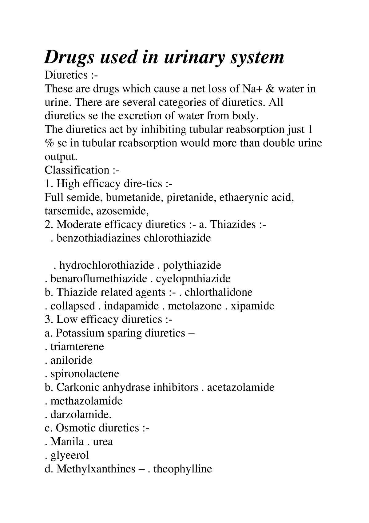 drugs-used-in-urinary-system-drugs-used-in-urinary-system-diuretics