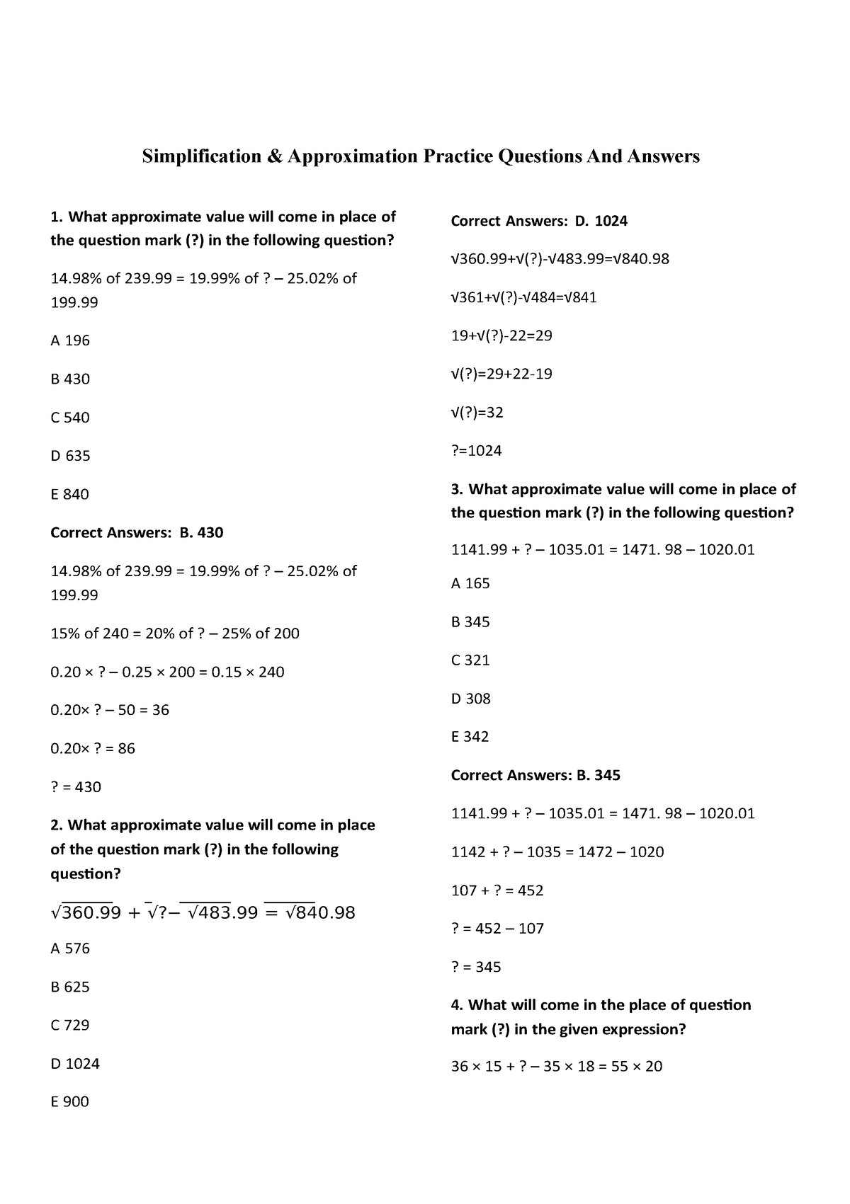 50-simplification-questions-answers-simplification-approximation