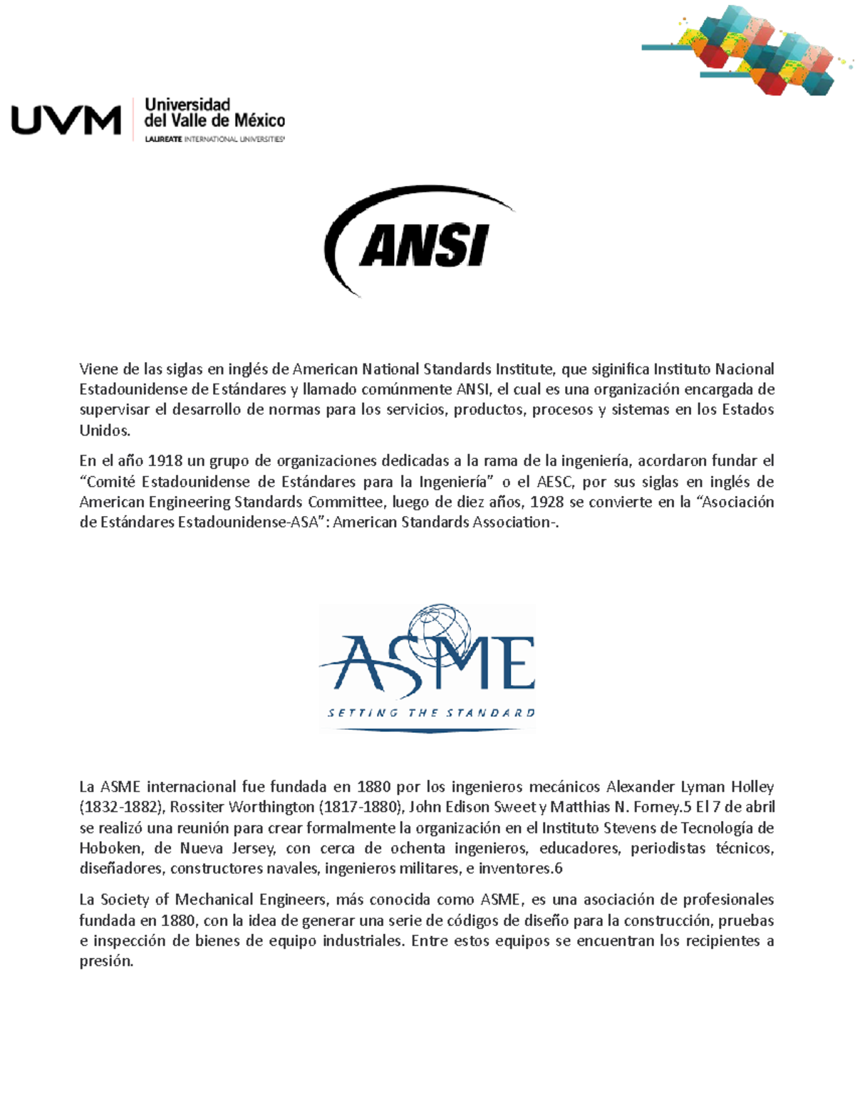 Actividad 2 dibujo Viene de las siglas en inglés de American National