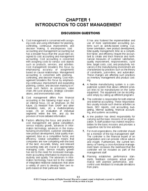 HMCost 3e SM Ch03 - Goodluck - CHAPTER 3 COST BEHAVIOR DISCUSSION ...