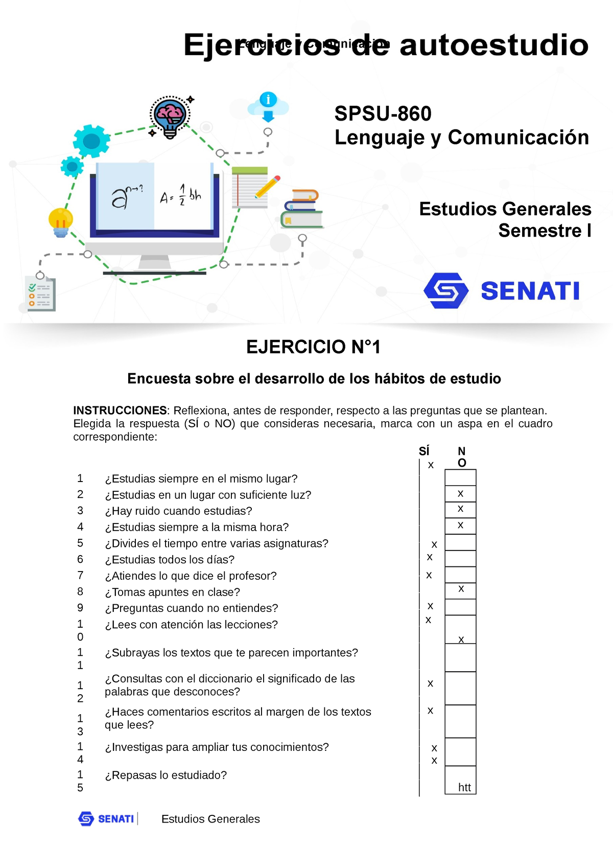 Unidad 01 Ejercicios Lenguaje Senati Spsu Lenguaje Y Comunicación