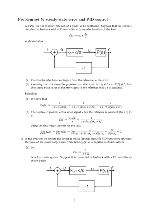 Problems 6 -ECE4132 - Problem set 6: root locus and implementation