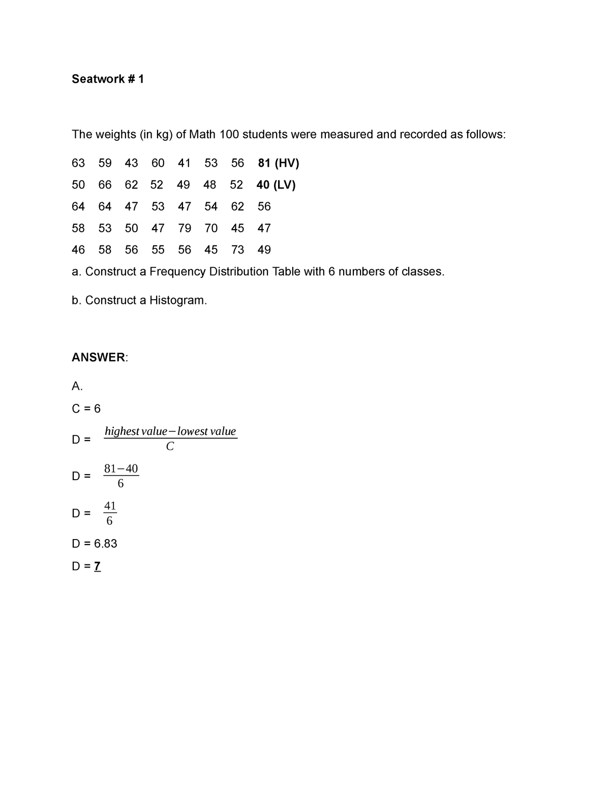 assignment-on-frequency-distribution-table-seatwork-1-the-weights