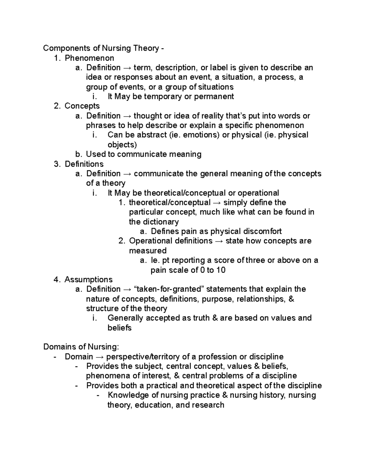 theoretical-foundations-of-nursing-components-of-nursing-theory-1