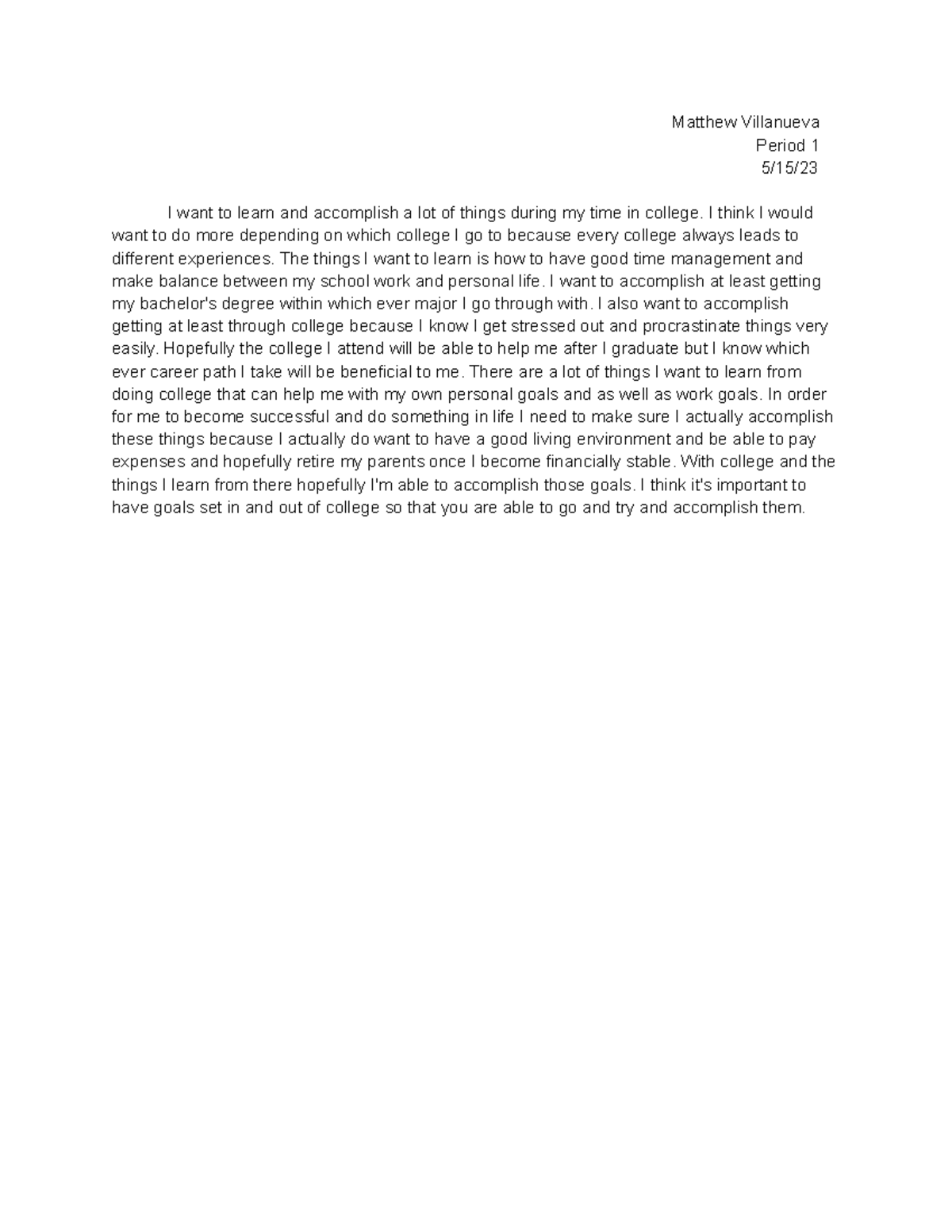 Quick-Write+Week+7+ - Work done in class. - Matthew Villanueva Period 1 ...