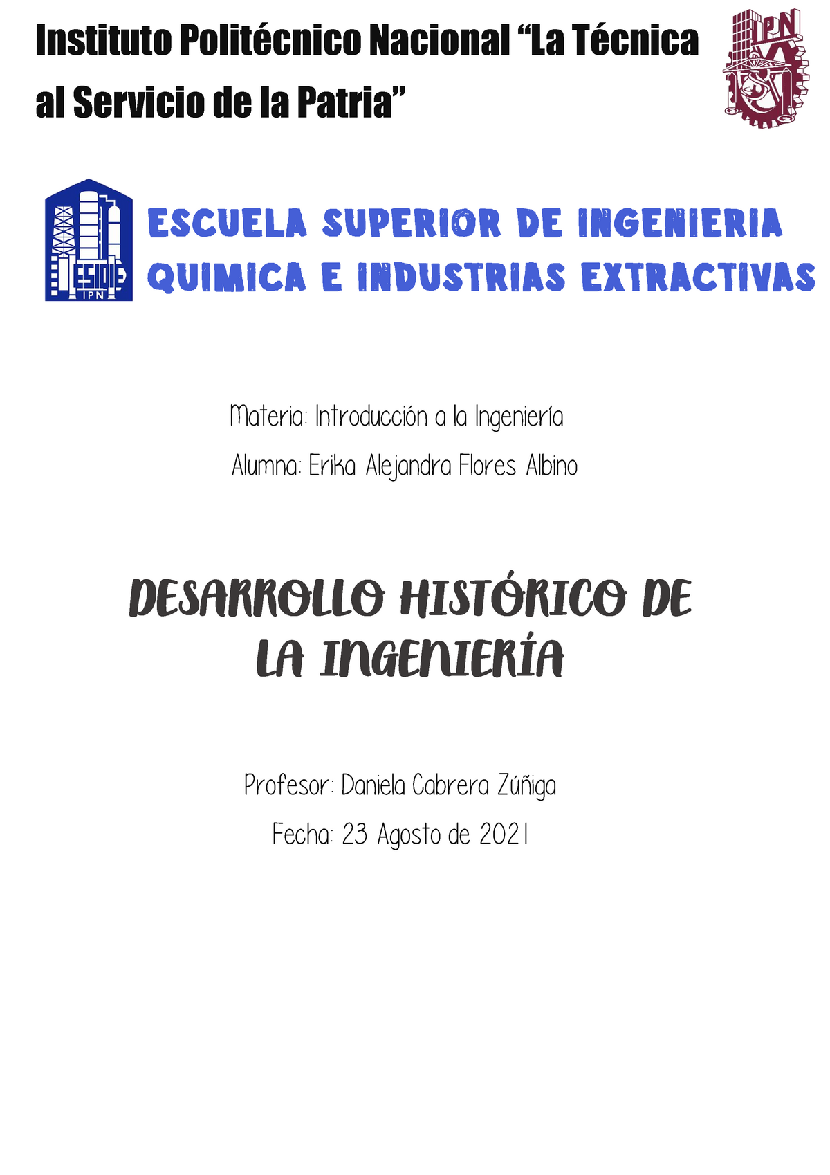 Actividad 2 - Introducción A La Ingeniería - Introduccion A La ...