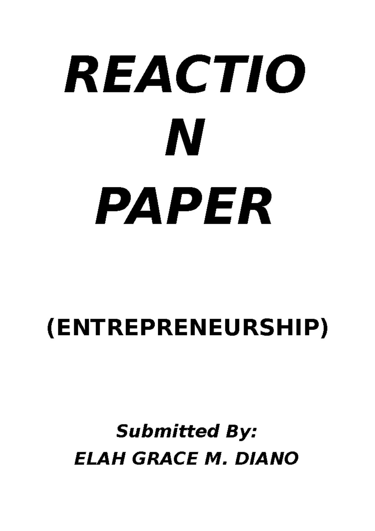 reaction-paper-pwr-reactio-n-paper-entrepreneurship-submitted-by