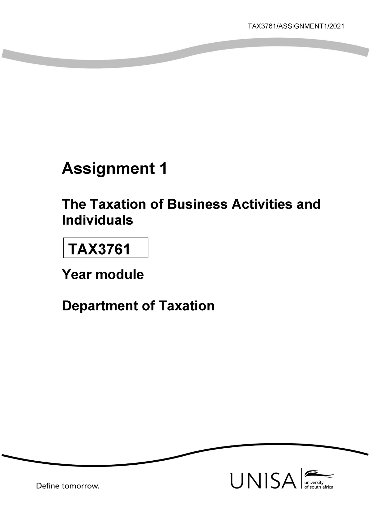 group assignment tax317