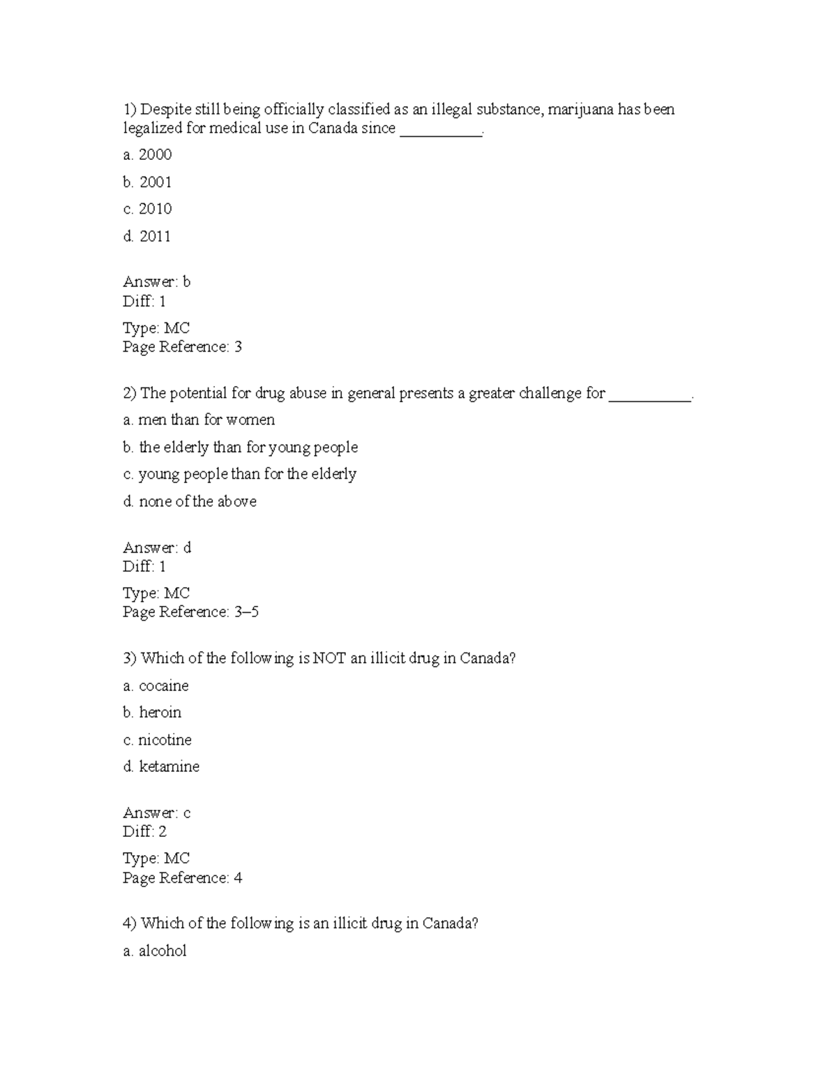 Ch01 Multiple Choice Test Bank Chapter 1 - PSYCH 2020 - UWO - Studocu