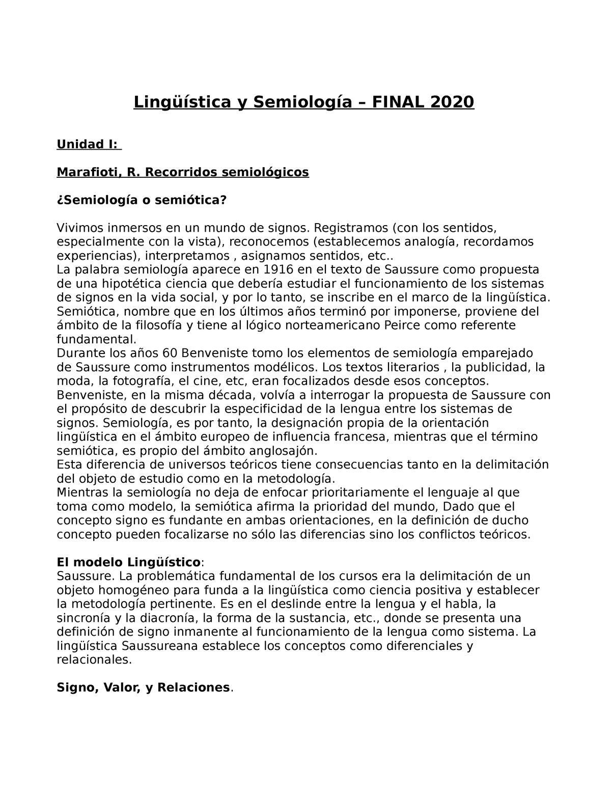 Linguistica Y Semio. Final (2020) - Lingüística Y Semiología – FINAL ...