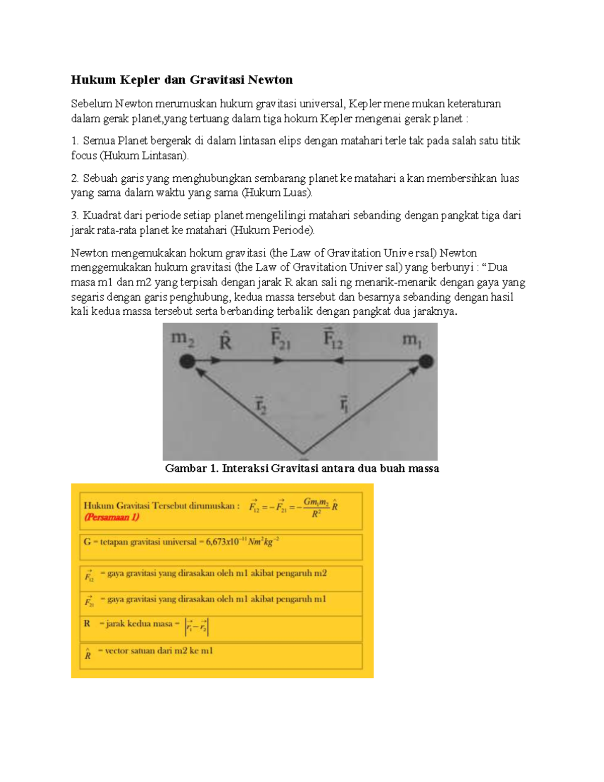 Hukum Kepler Dan Gravitasi Newton Hukum Kepler Dan Gravitasi Newton Sebelum Newton Merumuskan 3318