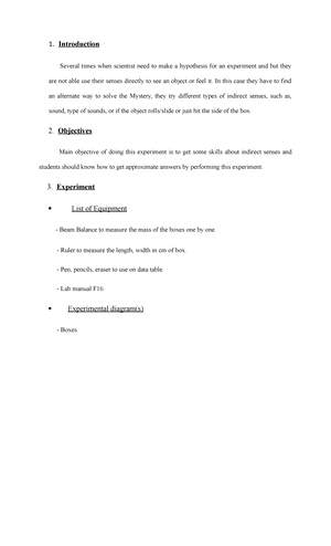 Lab 2 Measurements - Lab report - Distance is measured in meters (m ...