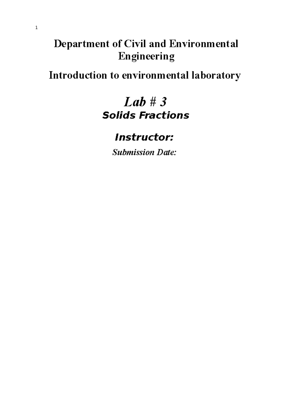 Environmental lab - Lecture notes 1,3 - Econometrics - ITM Universe ...