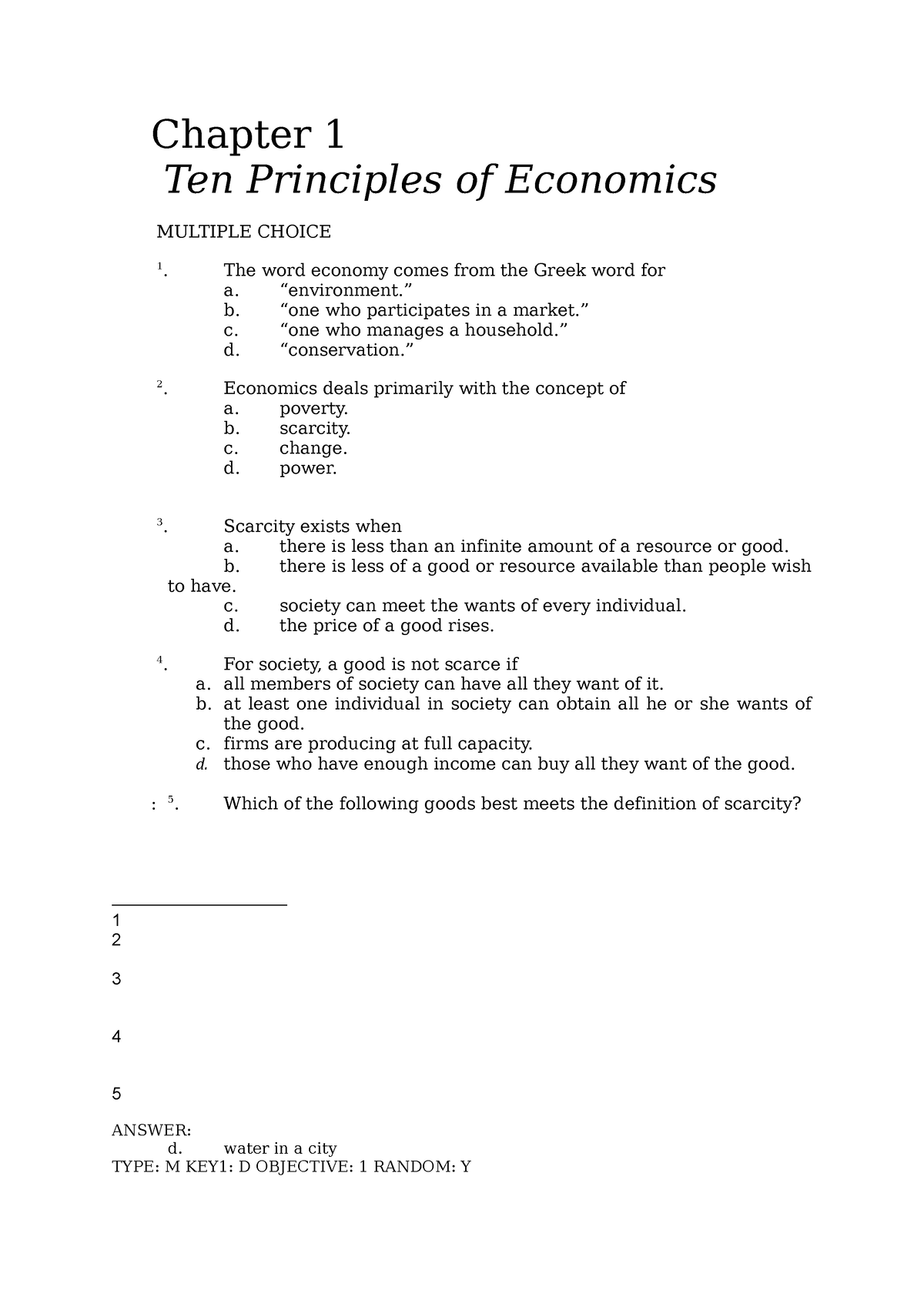 Đề Chap 1 MCQ - MCQs - Chapter 1 Ten Principles Of Economics MULTIPLE ...