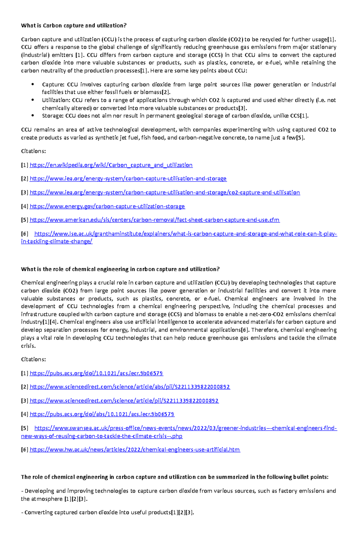 What is Carbon capture and utilization - CCU offers a response to the ...