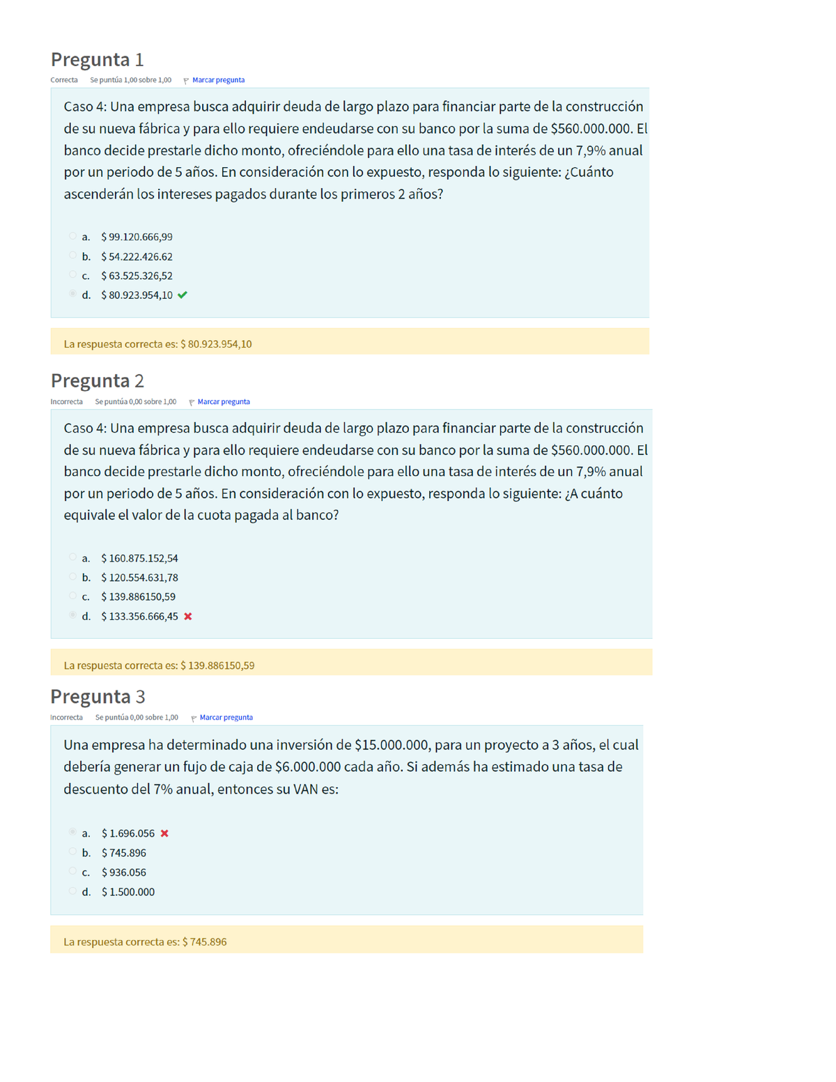 Examen SUP Finanzas 203-CED-BIC - Finanzas Iplacex - Studocu