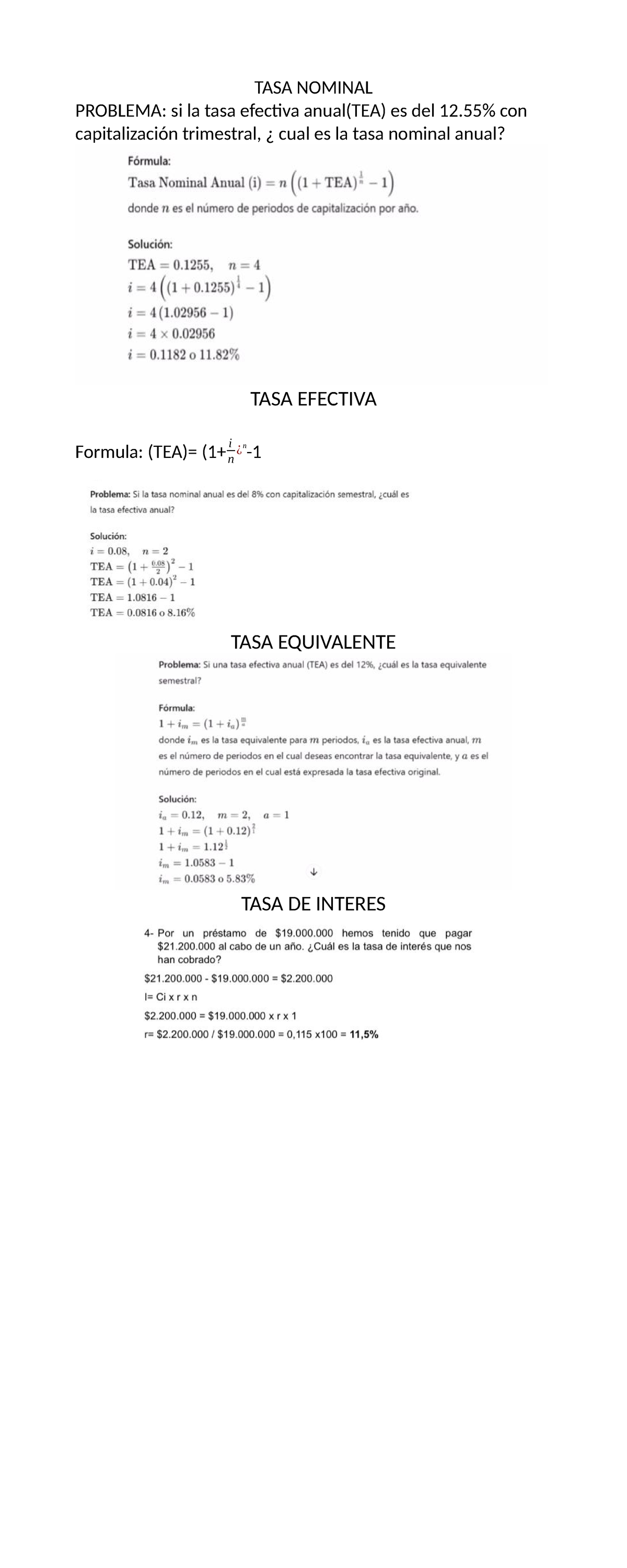 Ejercicios DE MATE - mate - Matemáticas Financiera - TASA NOMINAL ...