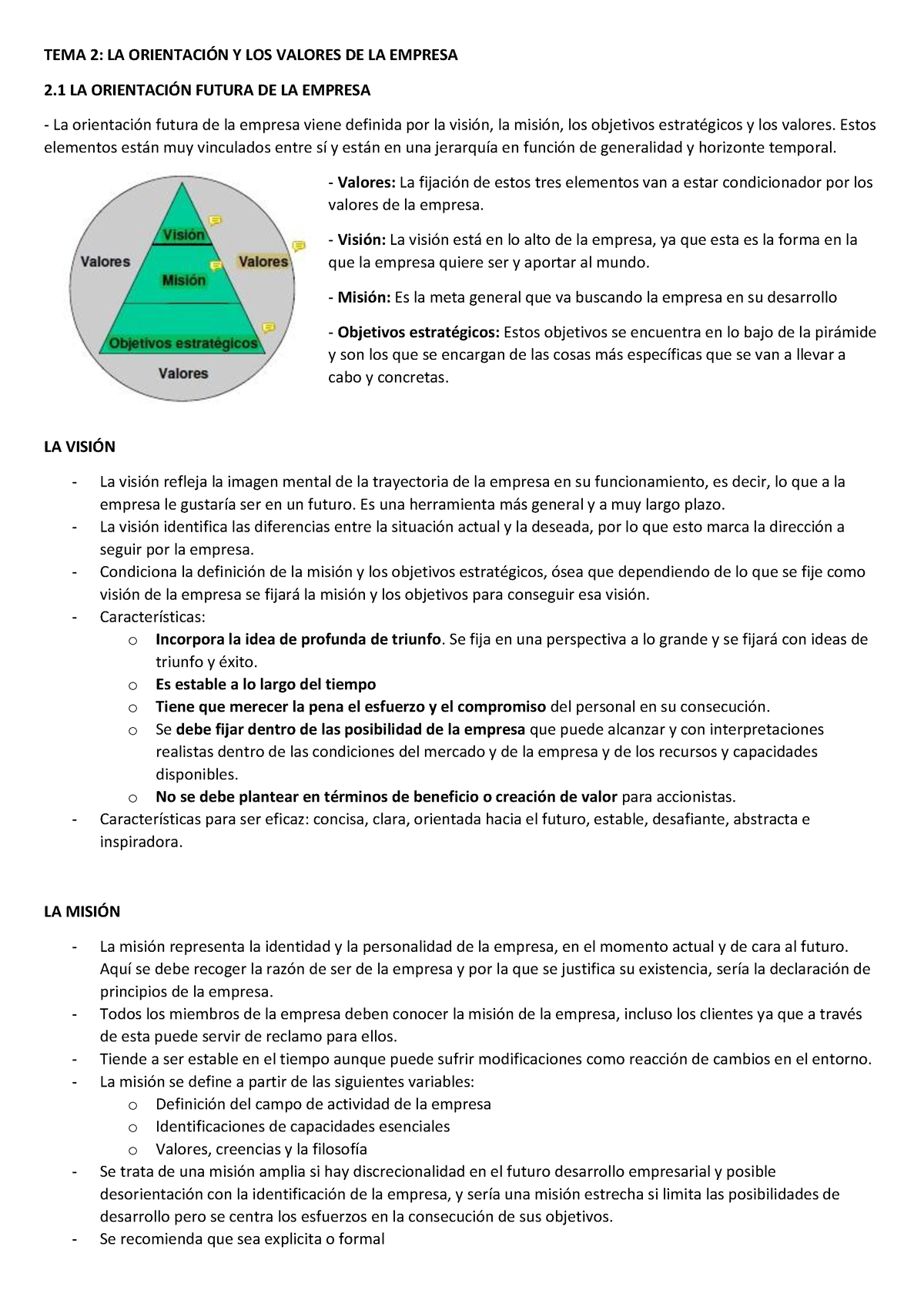 TEMA 2 - Resumen Tema 2 - TEMA 2: LA ORIENTACI”N Y LOS VALORES DE LA ...