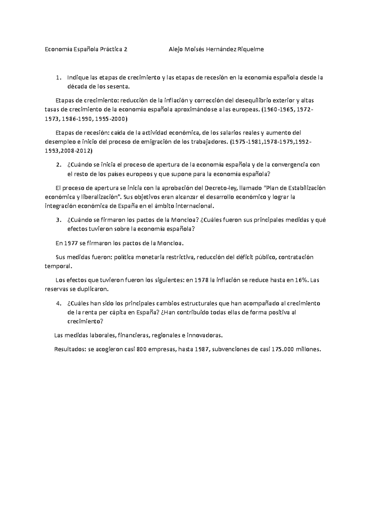 Práctica 2 Economía Española - Economía Española Práctica 2 Alejo ...