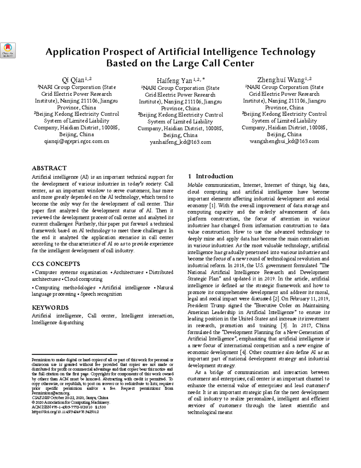 3424978 - inteligencia artificial - Application Prospect of Artificial ...