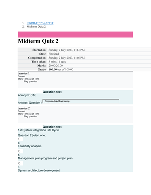 UGRD-IT6204 System Integration And Architecture 1 Final Laboratory Quiz ...