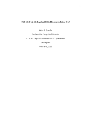 CYB+200 Project Three Milestone Decision - I. Detection Describe the ...