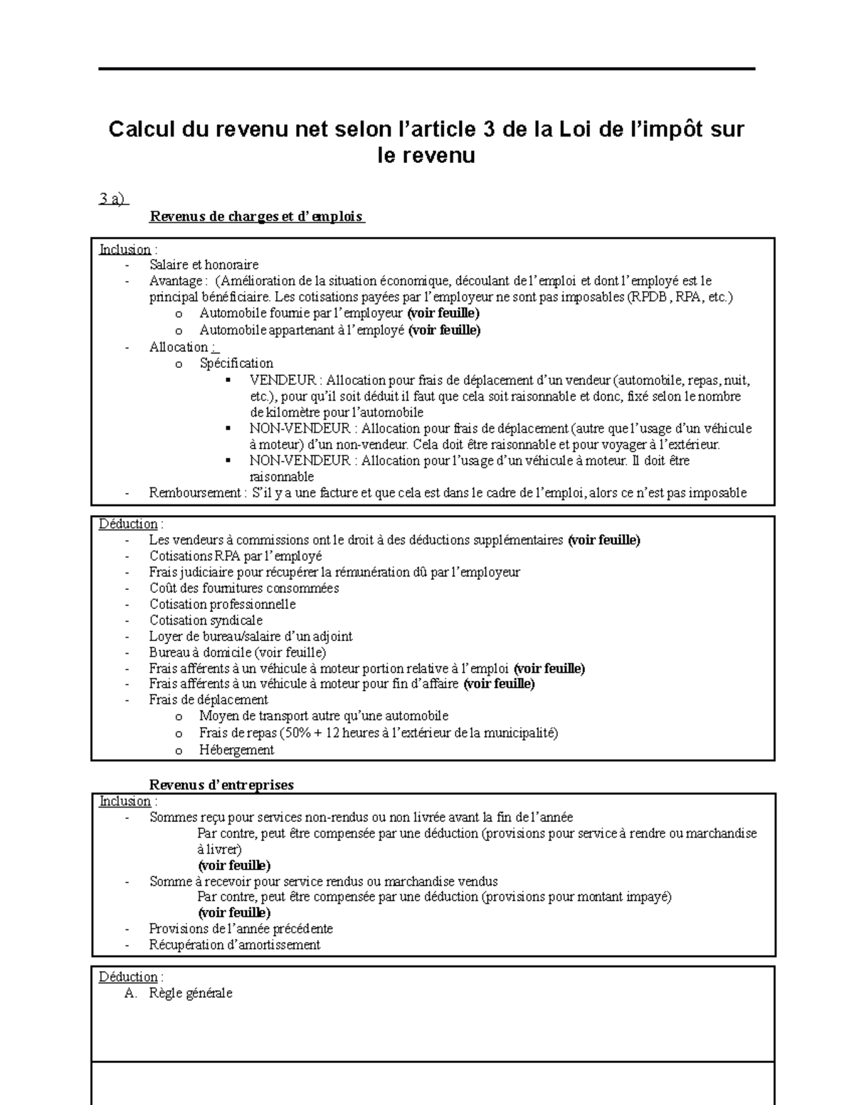 Calcul du revenu - Les cotisations payées par l’employeur ne sont pas ...