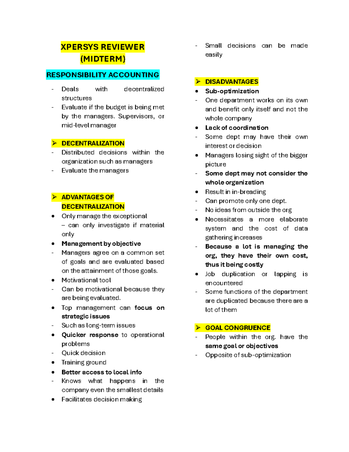Midterm Performance Management System REVIEWER summer term - XPERSYS ...