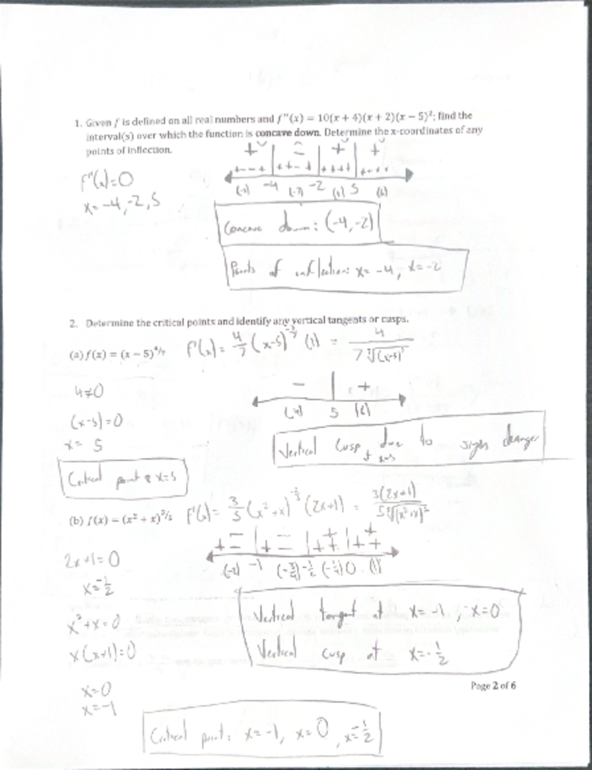 Written Homework Assignment 6 - MATH 1431 - Studocu