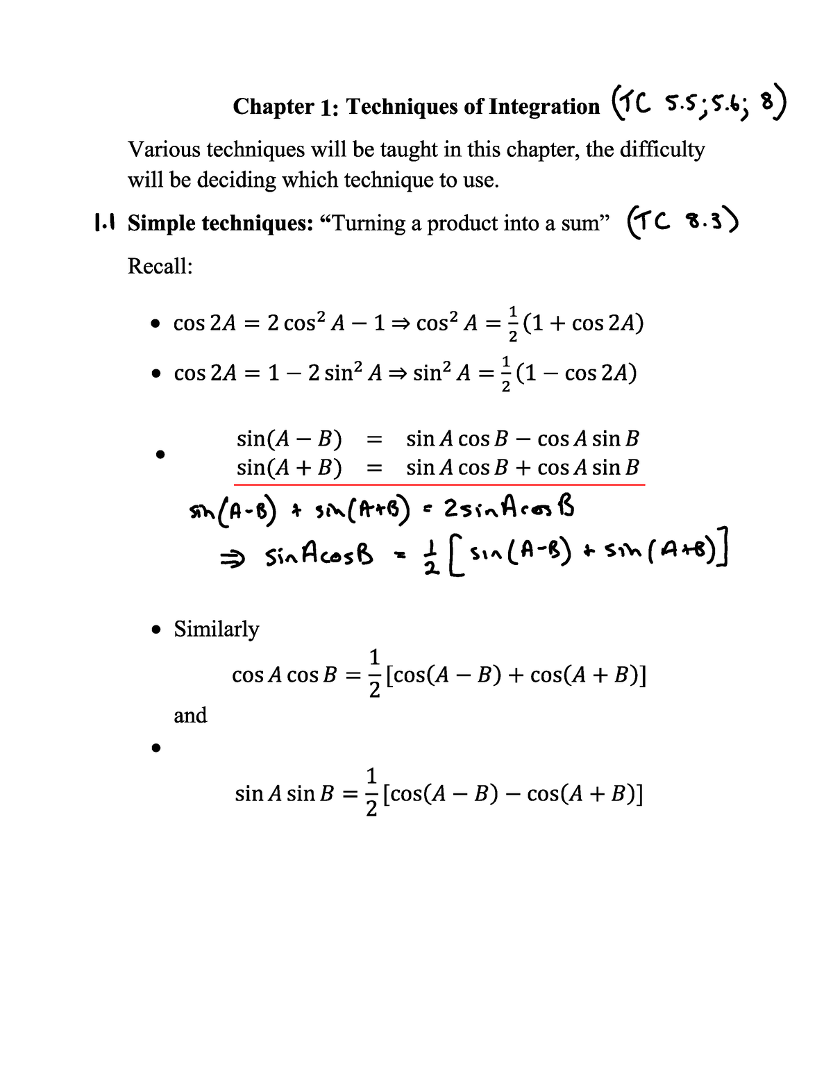 Week 1 Calculus Lecture 1 Notes - MATH1042A - Engineer - Studocu