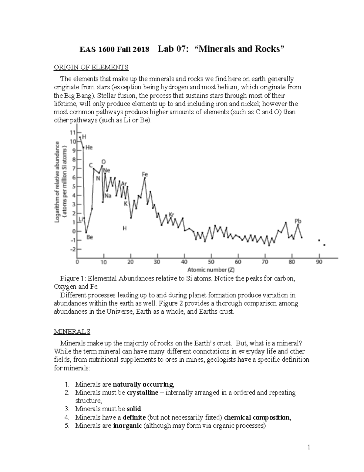 Lab+07+Minerals+and+Rocks+Fall+18+V3 - EAS 1600 Fall 2018 Lab 07 ...