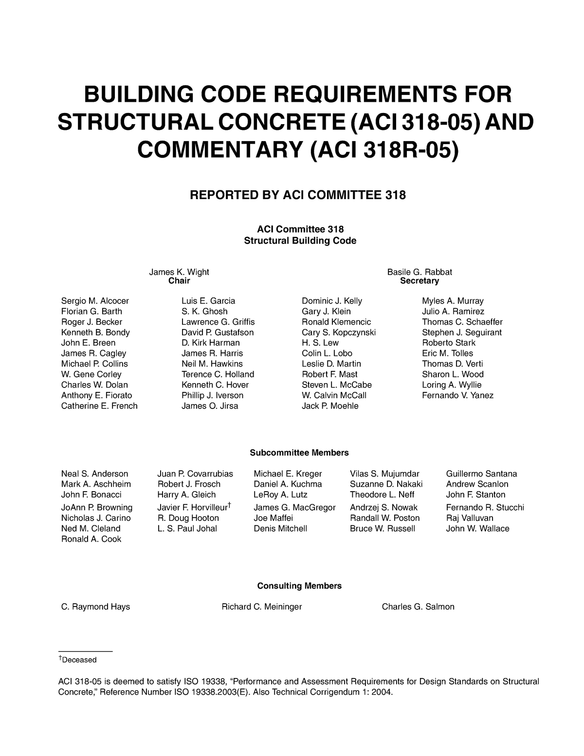 Aci 318-05 Building Code Requirements For Structural Concrete And ...