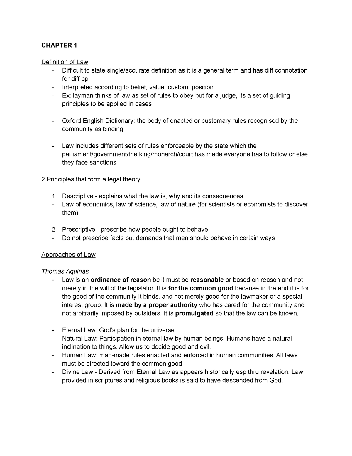 law034-notes-chapter-1-definition-of-law-difficult-to-state-single-accurate-definition-as