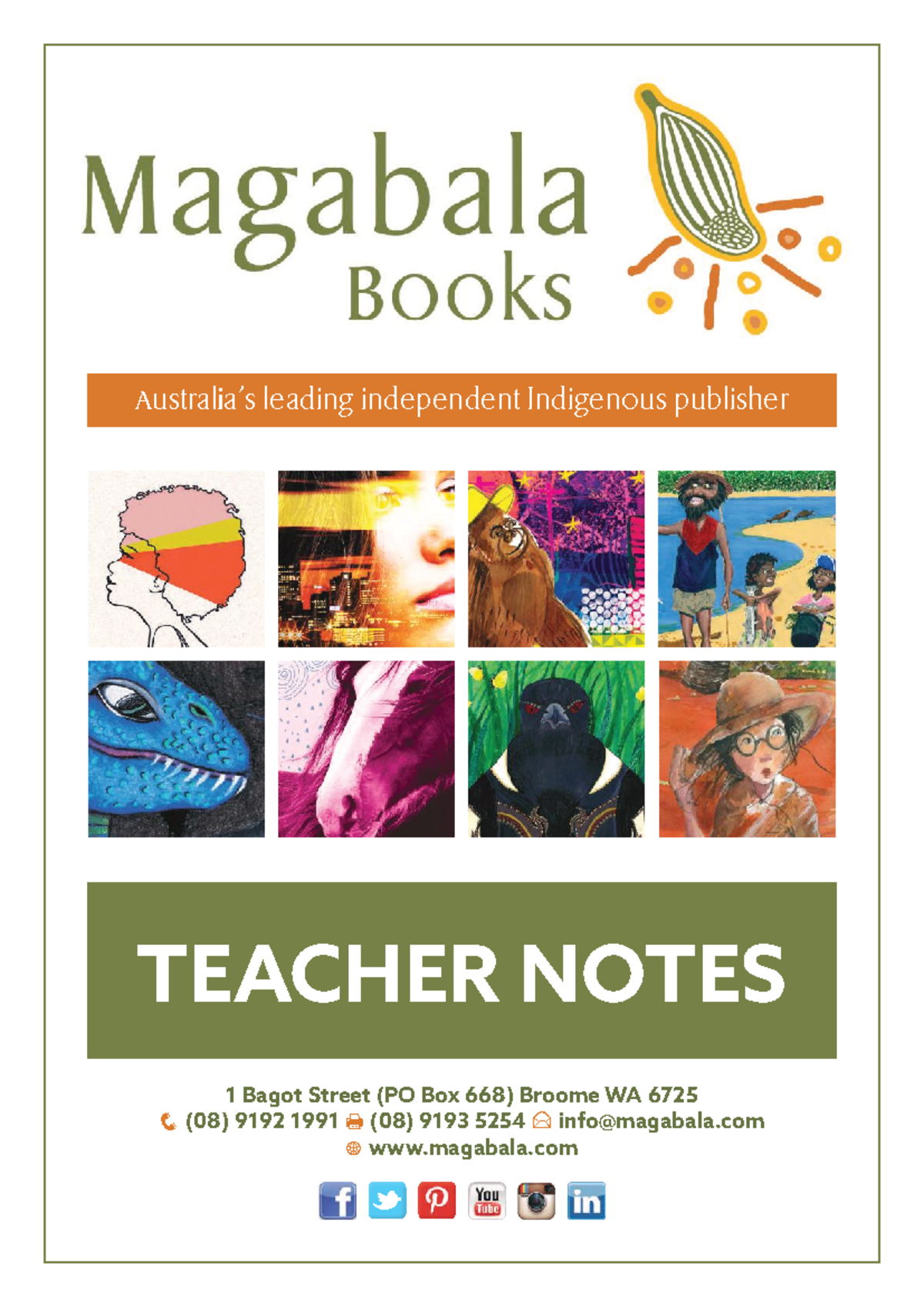 Magabala Teacher Notes Booklet 2 - 1 Bagot Street (PO Box 668) Broome ...