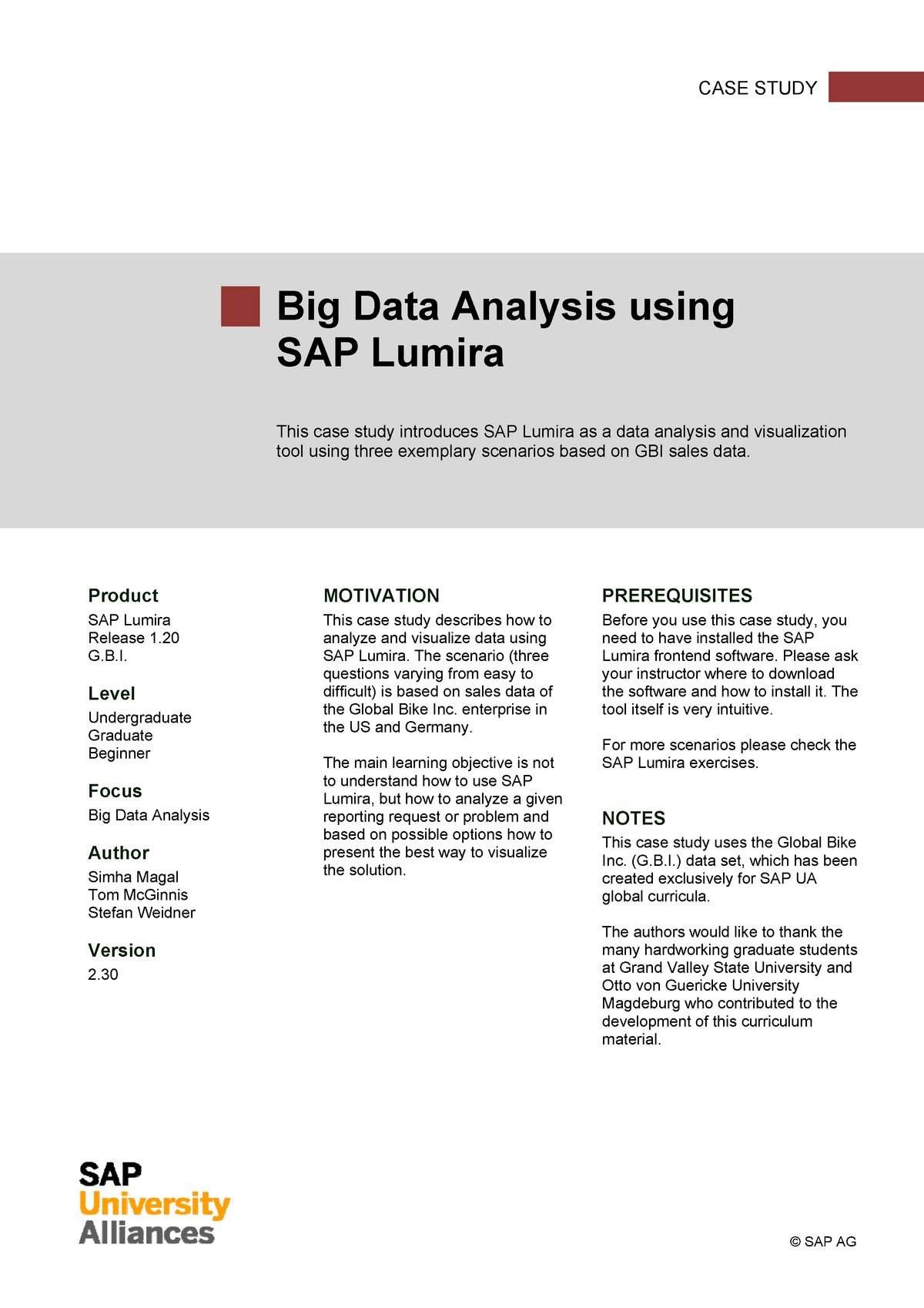 Big Data Analysis Using SAP Lumira - Business Intelligence ...