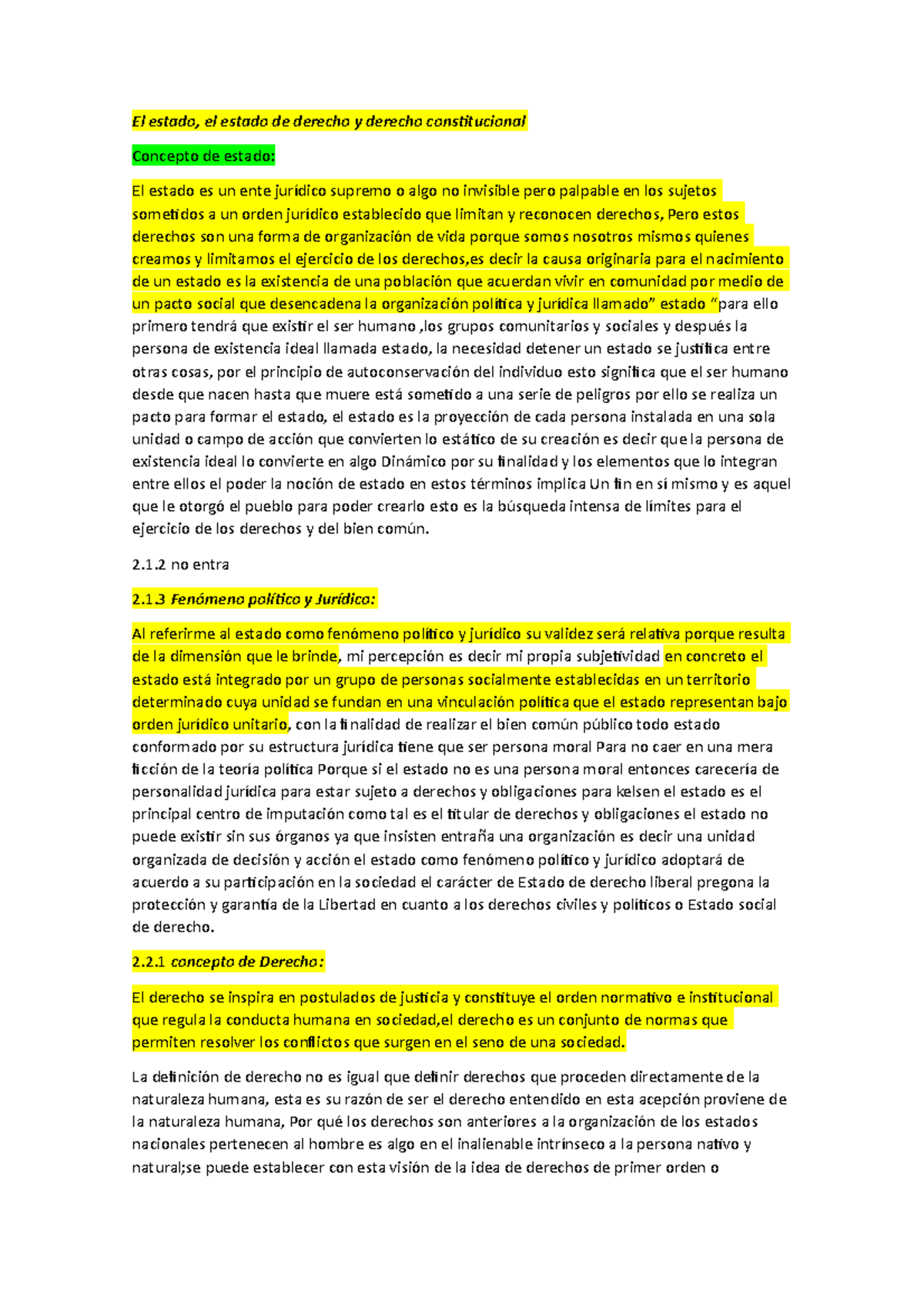 Capitulo 2 completo - El estado, el estado de derecho y derecho ...