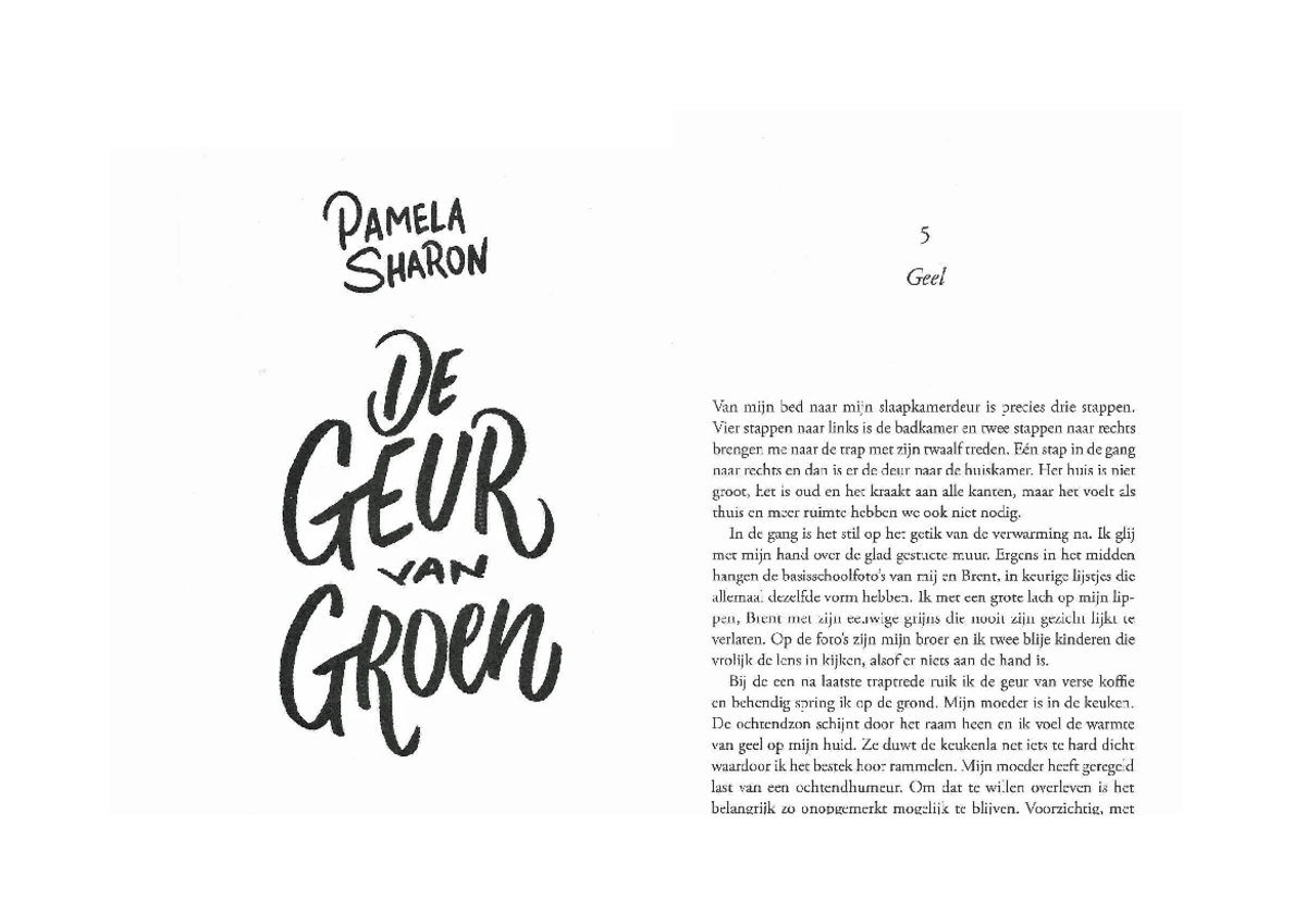 De geur van groen - leesfragment - Nederlandse taalkunde - Studeersnel