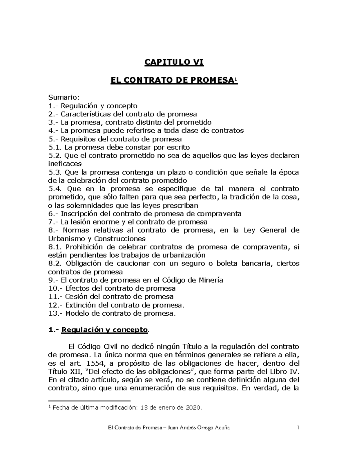 Contrato-de-Promesa - contrato de promesa - CAPITULO VI EL CONTRATO DE ...