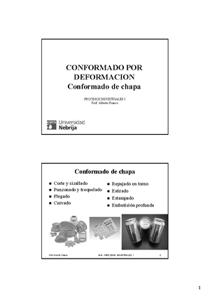 Deformacion Laminacion - CONFORMADO POR DEFORMACION PROCESOS ...