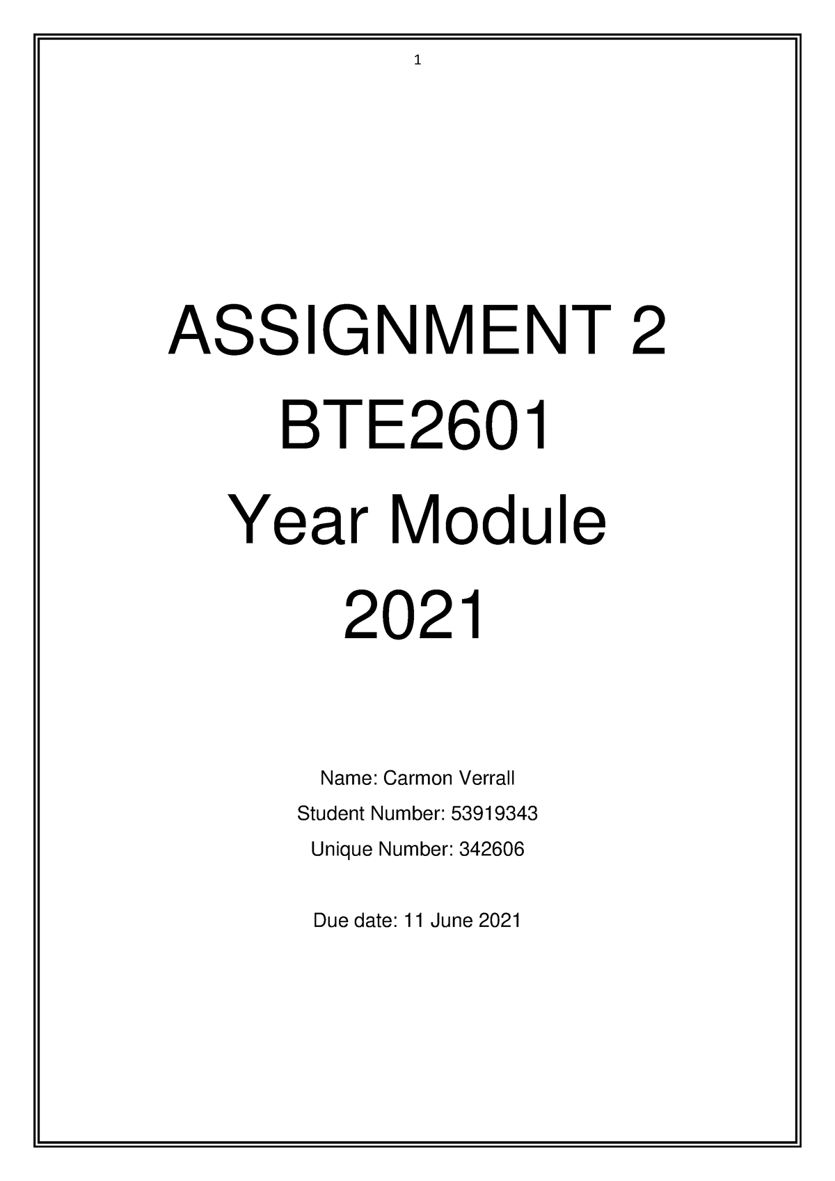 bte2601 assignment 4 question 2