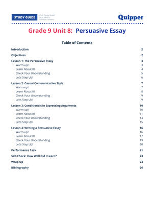 lesson plan about persuasive essay