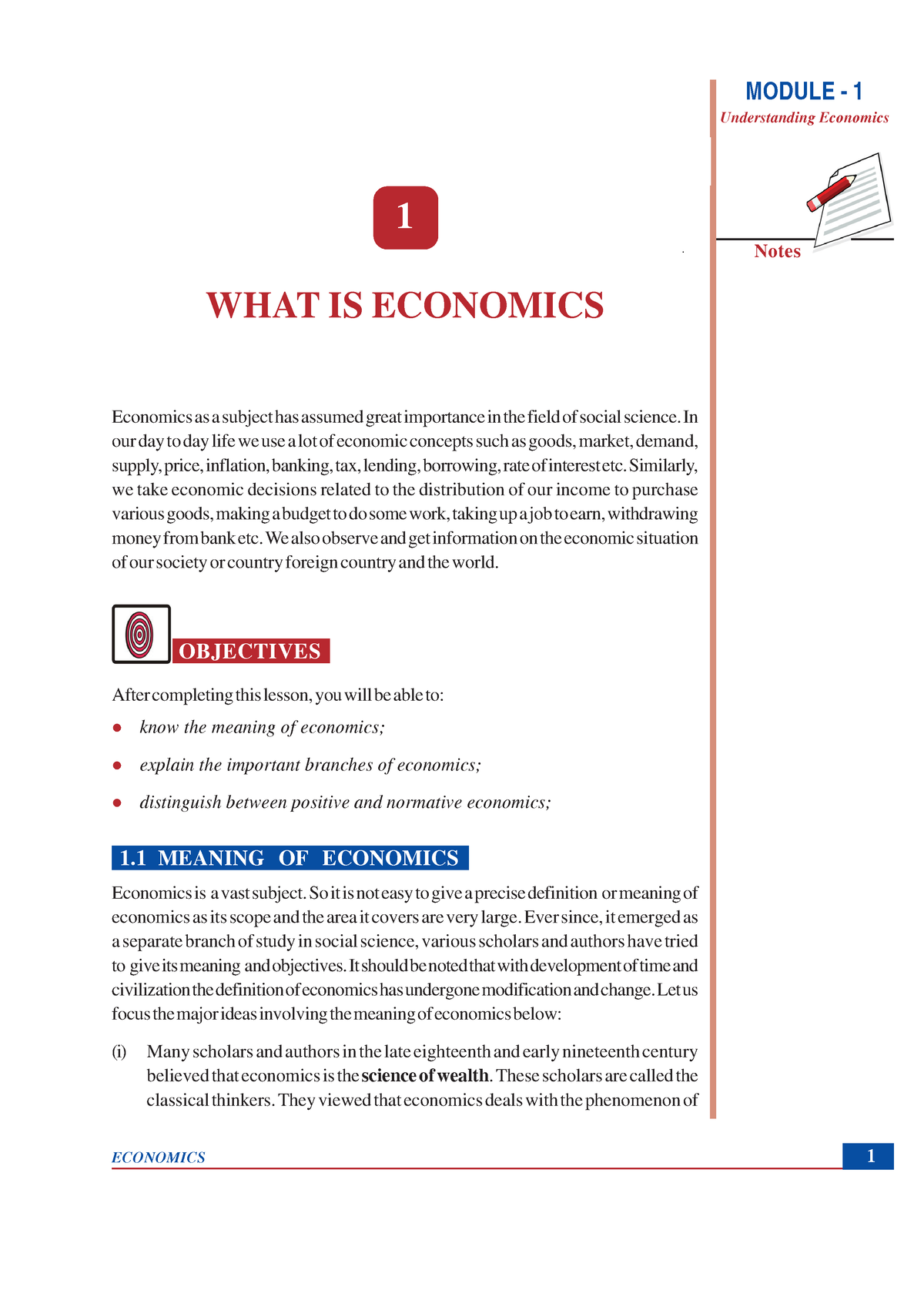 Economic note - Understanding Economics Notes 1 WHAT IS ECONOMICS