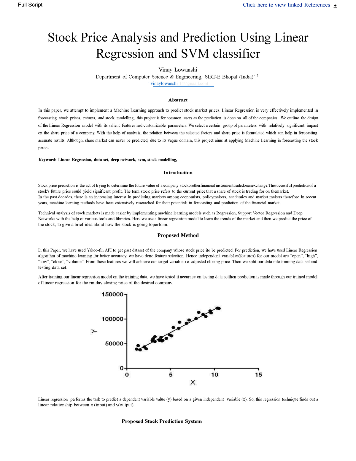 Stock paper - Full Script Click here to view linked References Stock 