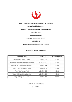 Tf Direcci N Multinacional G Universidad Peruana De Ciencias