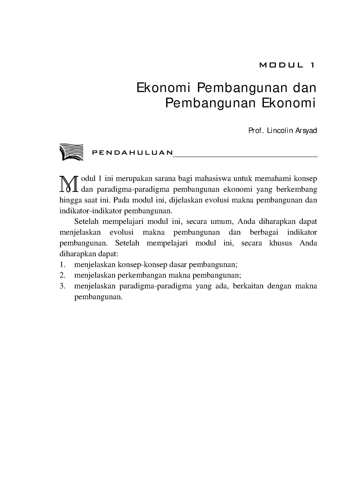 Modul Ekbang 1 - Ekonomi Pembangunan - MODUL 1 Ekonomi Pembangunan Dan ...